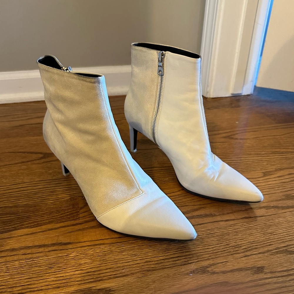 Rag & Bone white boots - leather & suede - size 40